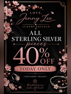 1 Day Event:  Love Jenny, Leigh 40% Off Sterling Silver Sale LIVE SHOW LISTING